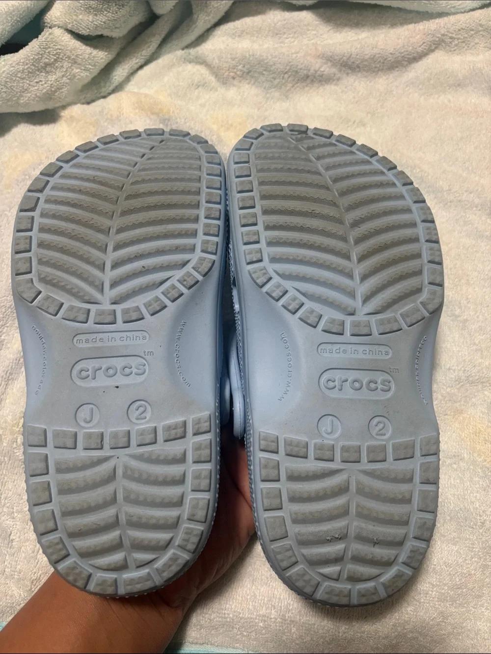 CROCS light blue